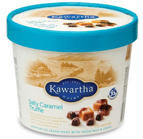 Tub of Kawartha Diary Ice Cream