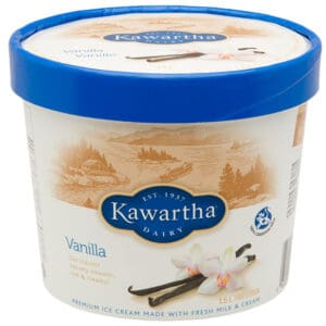 Tub of Kawartha Diary Ice Cream